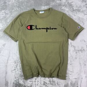 Champion T Shirt Short Sleeve Medium Men's Olive Green